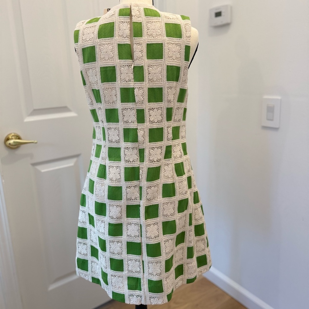 English Factory Crochet Patchwork Shift Dress NWT - image 13